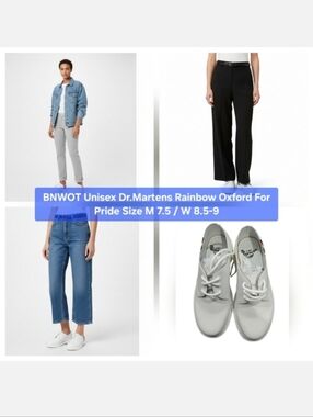 BNWOT Unisex Dr.Martens Rainbow Oxford For Pride Size M 7.5 / W 8.5-9